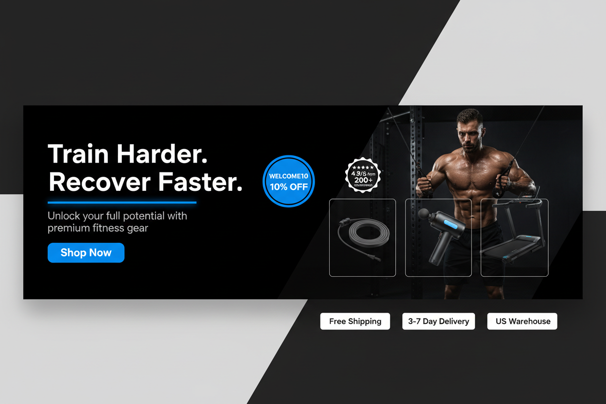 Train Harder Recover Faster Hero Banner